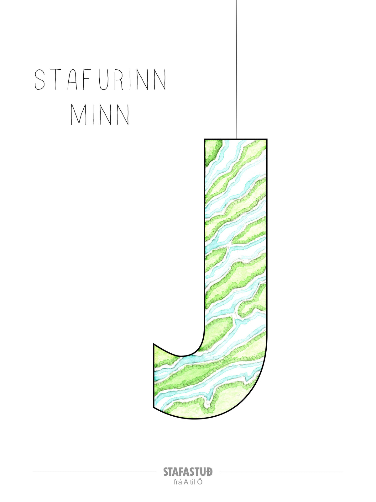 J - plakat (30x40 cm)