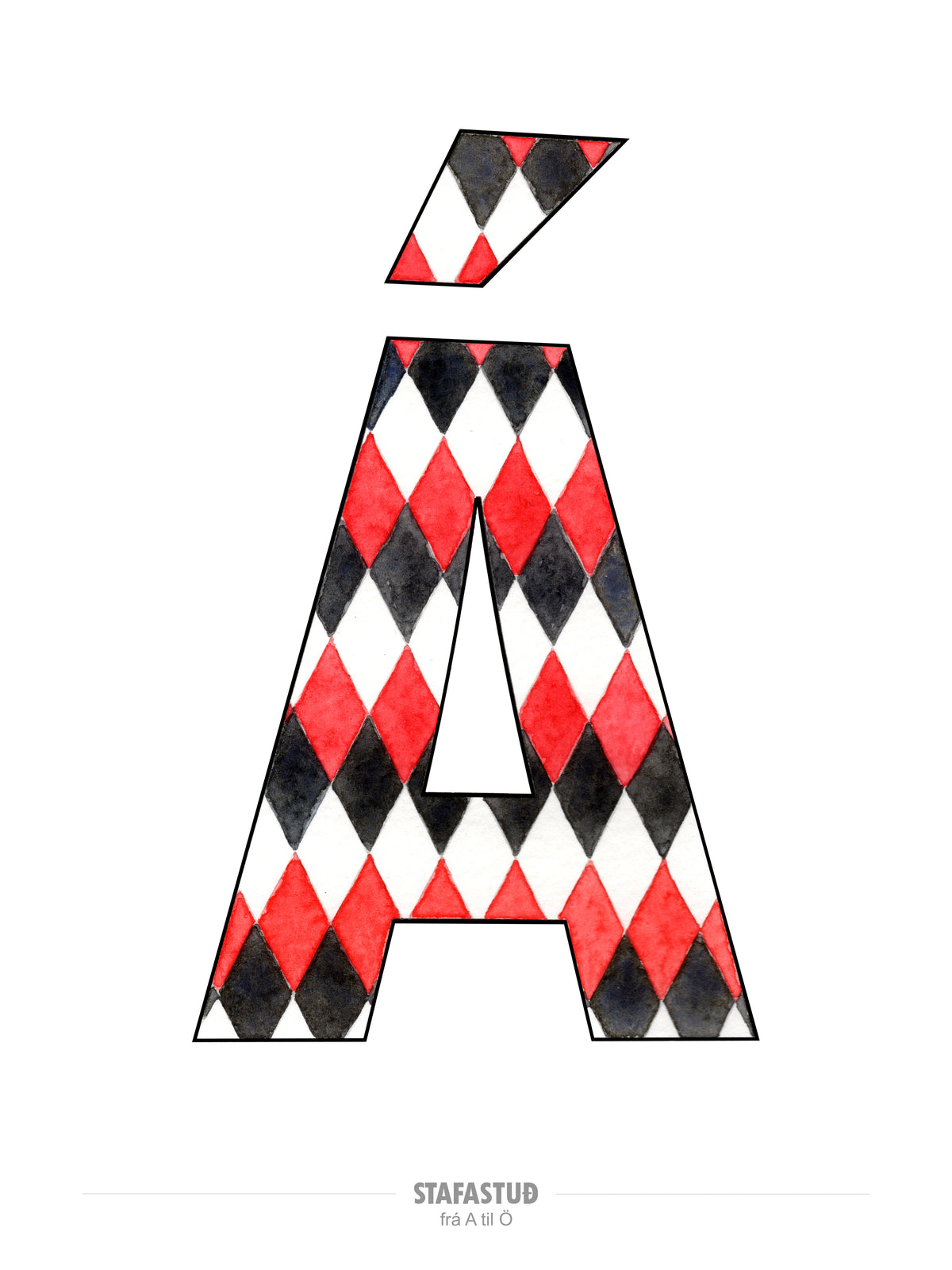 Á - plakat (30x40 cm)