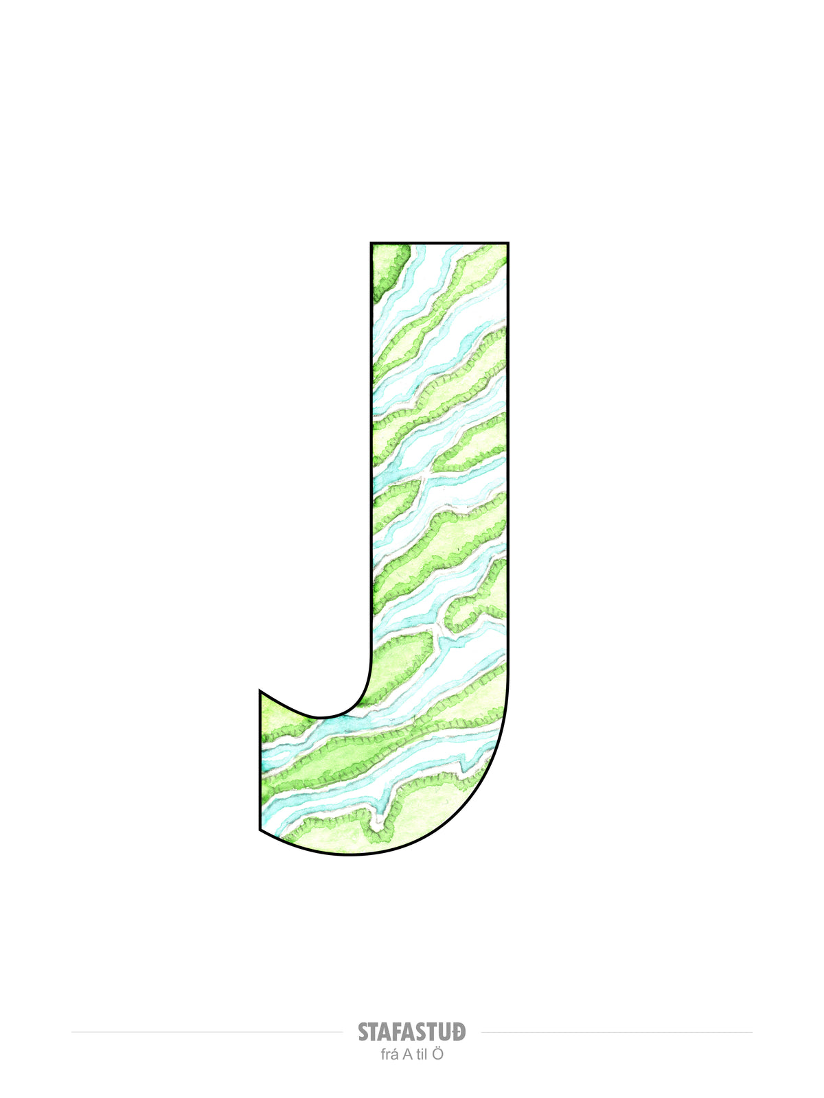 J - plakat (30x40 cm)